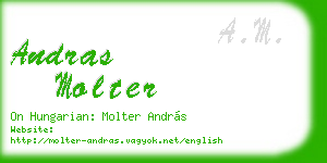 andras molter business card